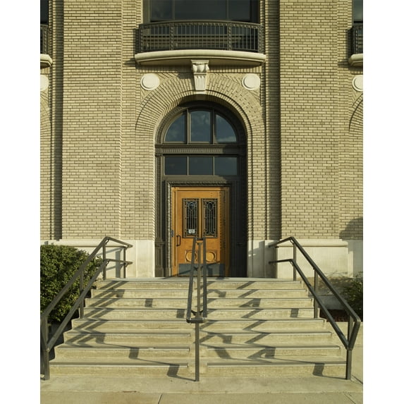 Print: Exterior Door Detail, Federal Building, Grand Island, Nebraska