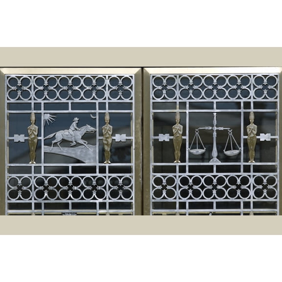 Print: Exterior Door Detail, William J. Nealon Federal Building And U.S