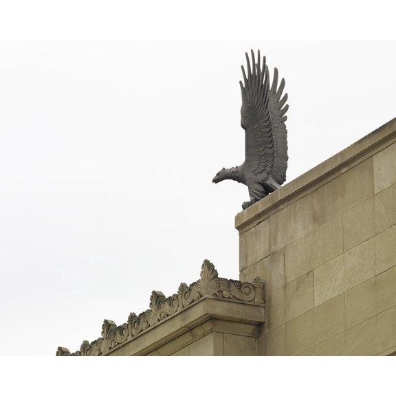 Print: Exterior Eagle Art, William R. Cotter Federal Building, Hartford