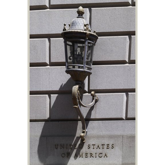 Print: Exterior Lamp Detail, Federal Building, San Francisco, California