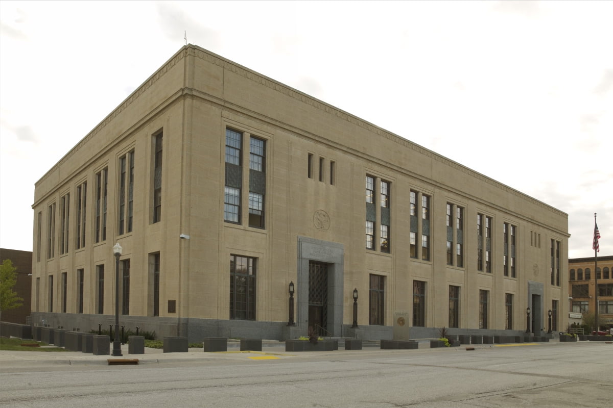 Print: Exterior Side, United States Courthouse, Davenport, Iowa, 2008 ...