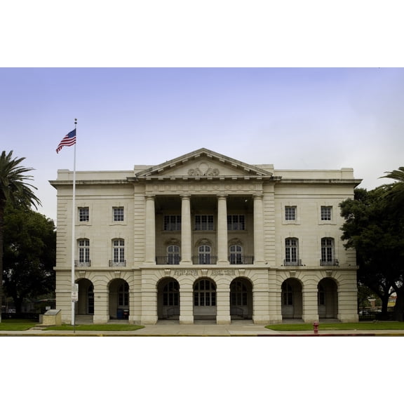 Print: Exterior, U.S. Post Office And Courthouse, Laredo, Texas, 2007