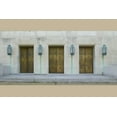 thumbnail image 1 of Print: Exterior View. Doors, East Entrance. Sculpted Bronze Figures By Lee, 1 of 4