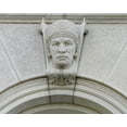 thumbnail image 1 of Print: Exterior View. Ethnological Head Called Tibetan On A Keystone Of A, 1 of 4