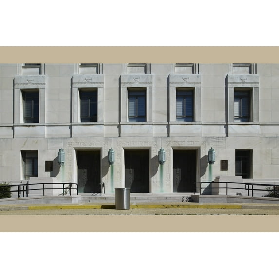Print: Exterior View. Library Of Congress John Adams Building, Washington