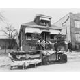 thumbnail image 1 of Print: Exterior View Of Home Of Malcolm X, In Foreground Remains Of, 1 of 4