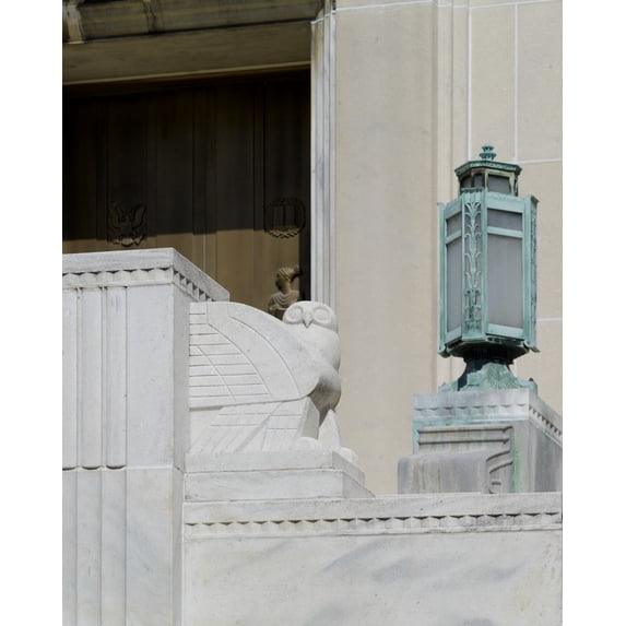 Print: Exterior View. South Entrance (Independence Avenue), Sculpted