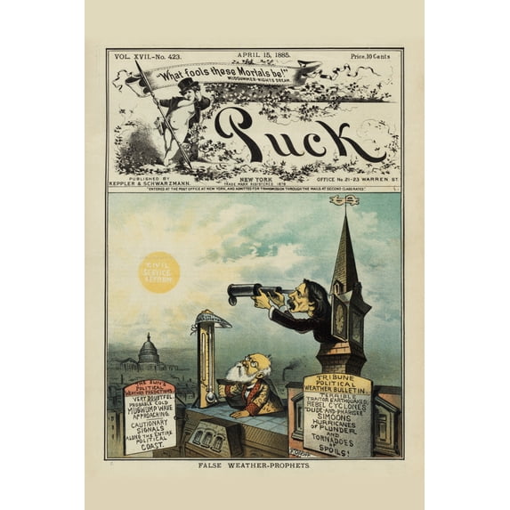 Print: False Weather-Prophets, 1885