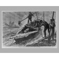 thumbnail image 1 of Print: Favorite Bed For Small Boats - Gathering And Dressing Oysters Under, 1 of 4