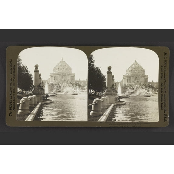 Print: Festival Hall And Colonnade From Grand Basin, Louisiana Purchase