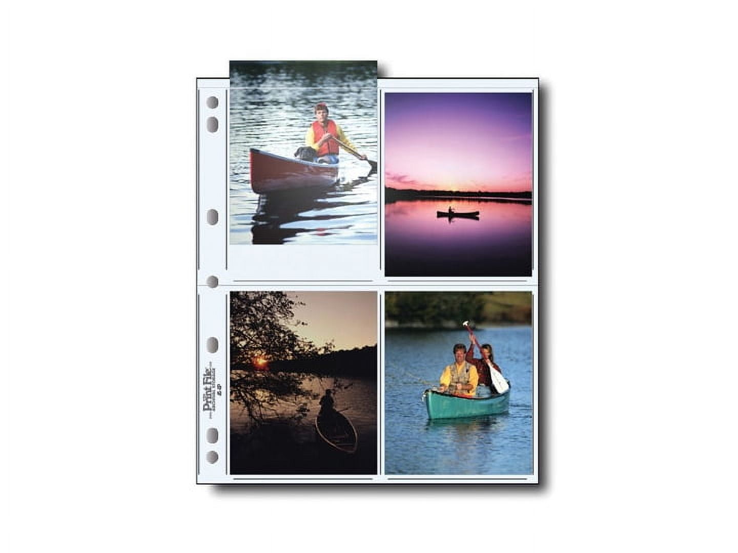 Pochettes De Conservation Archivage PRINT FILE 811-2P - 25 Feuilles Format 8.5x11 Avec Perforations