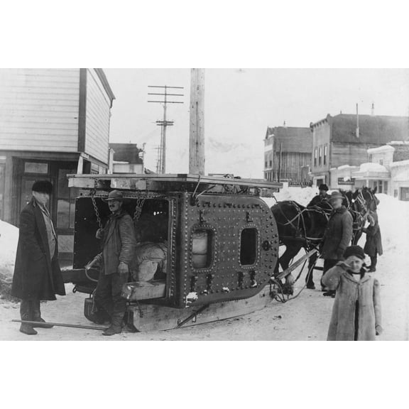 Print: Firebox For First Copper River Steamer, circa 1900