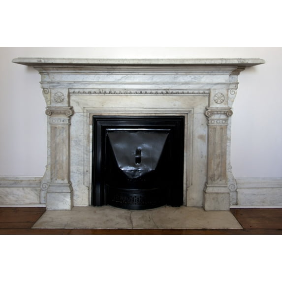 Print: Fireplace, U.S. Custom House, Charleston, South Carolina, 2010