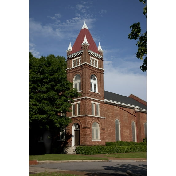 Print: First Presbyterian Church, Established In 1818, Was The First