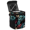 thumbnail image 1 of Print Foldable Car Trash Bin with Lid, Leak-proof Mini Trash Can, Hanging Storage Bag for Car, 1 of 1
