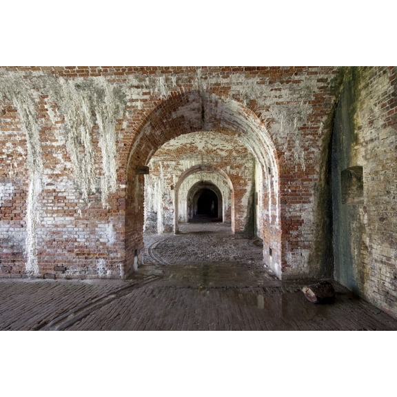 Print: Fort Morgan Is A Historic Fort At The Mouth Of Mobile Bay, Alabama