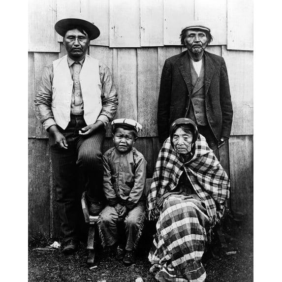 Print: Four Generations, 1906