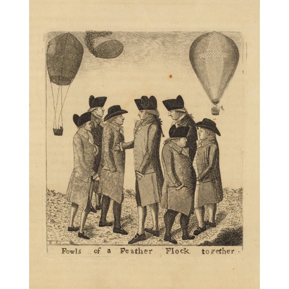 Print: Fowls Of A Feather Flock Together, 1785