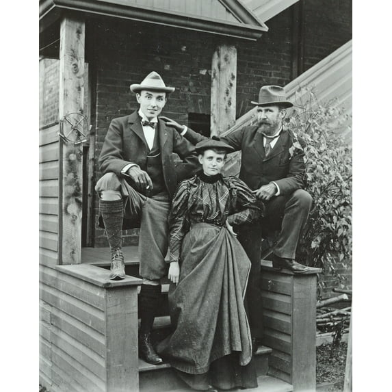 Print: Frances Benjamin Johnston (Front), With Mills Thompson (Left) And