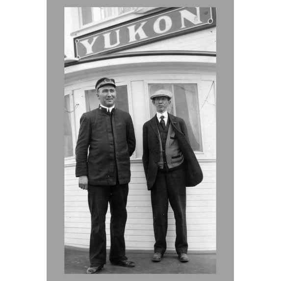 Print: Frank G. Carpenter At Right, circa 1900