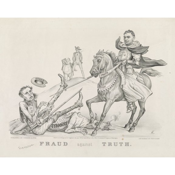 Print: Fraud Against Truth, 1872