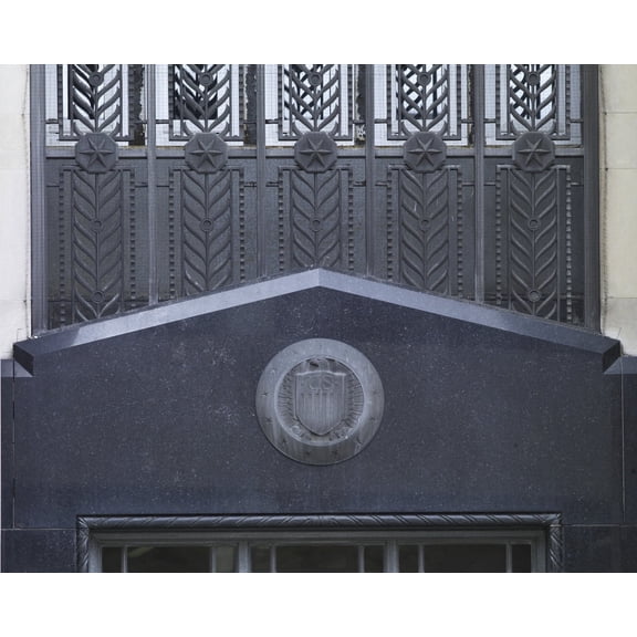 Print: Front Entrance Detail, William R. Cotter Federal Building