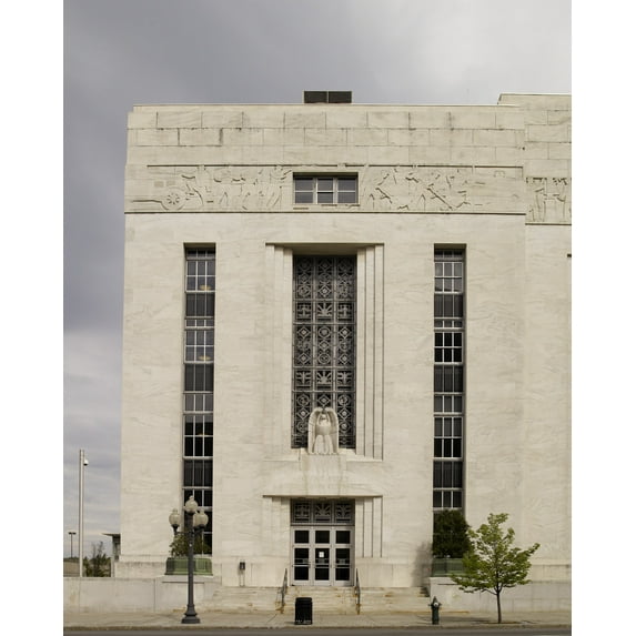 Print: Front Entrance, James T. Foley U.S. Post Office And Courthouse