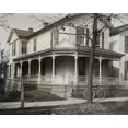thumbnail image 1 of Print: Front View Of 7 Hawthorn Street, The Wright Home, With Bare Trees, 1 of 4