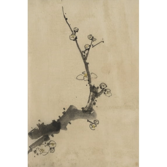 Print: Fruit Tree Branch With Blossoms, circa 1830