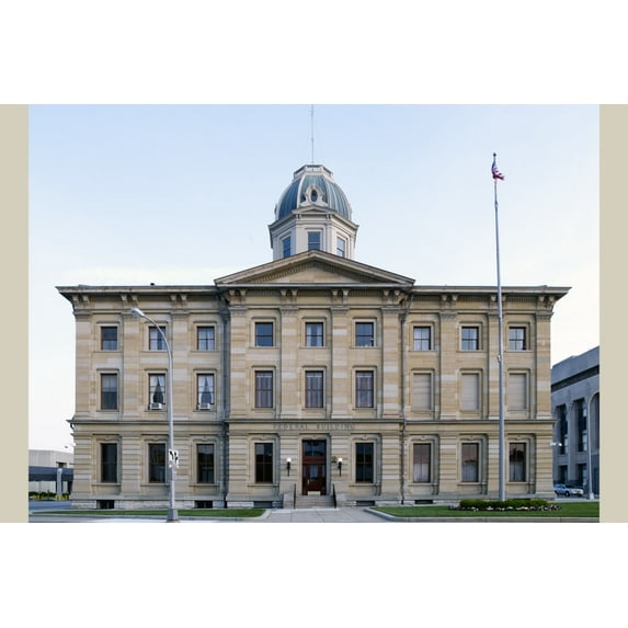 Print: Full Front, Federal Building And U.S. Courthouse, Port Huron
