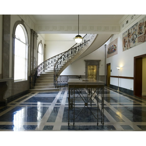 Print: Full Lobby, U.S. Courthouse, Tallahassee, Florida, 2008