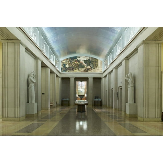 Print: Full View, Fifth Floor Lobby, Department Of Justice, Washington