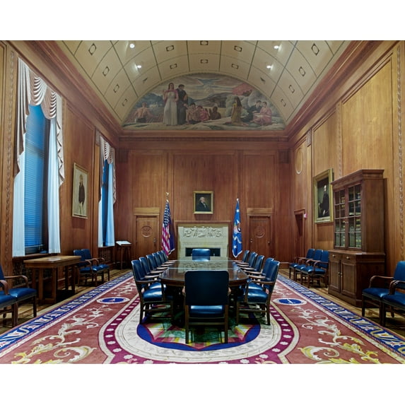 Print: Full View, Oil Painting, Attorney General Conference Room