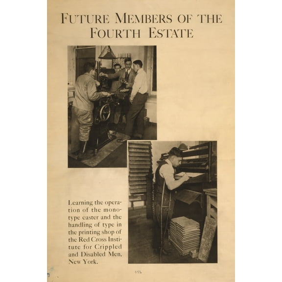 Print: Future Members Of The Fourth Estate, 1919