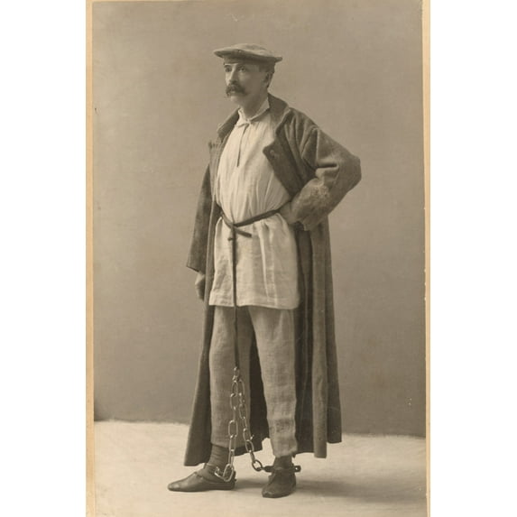 Print: G.K. i.e., George Kennan In Siberian Exile Dress, Each Piece Given