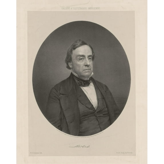 Print: Gallery Of Illustrious Americans. Lewis Cass, 1850