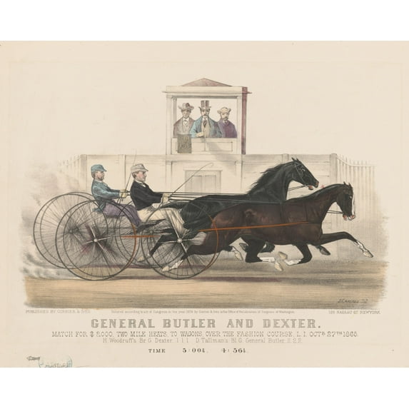 Print: General Butler And Dexter: Match For $2,000, Two Mile Heats, To