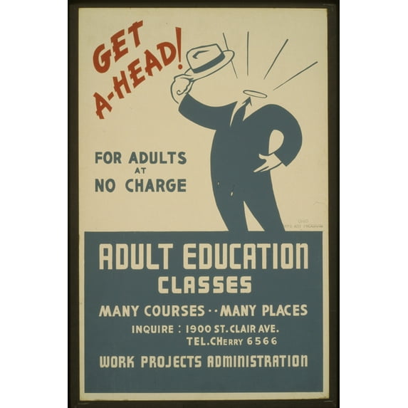Print: Get Ahead! Adult Education Classes : For Adults At No Charge.