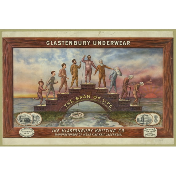 Print: Glastenbury Underwearthe Span Of Life..