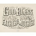 thumbnail image 1 of Print: God Bless Father And Mother, 1876, 1 of 4