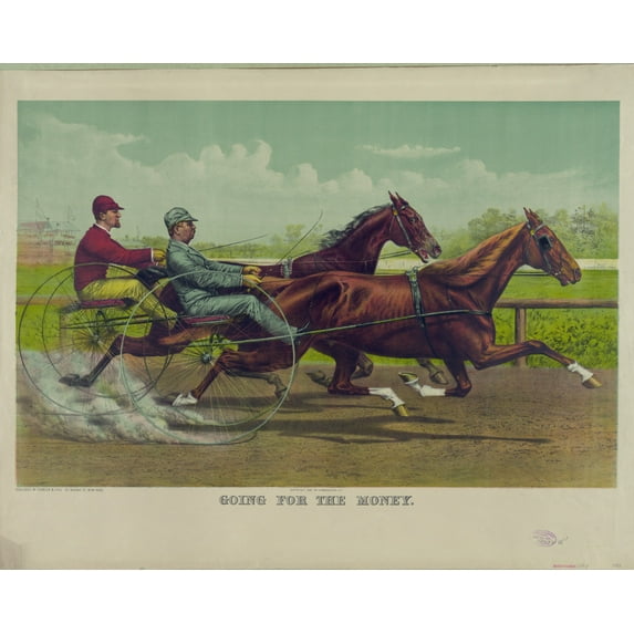Print: Going For The Money, 1891