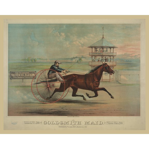 Print: Goldmsmith Maid. Pub. By Vacuum Oil Co. Rochester, New York, 1874
