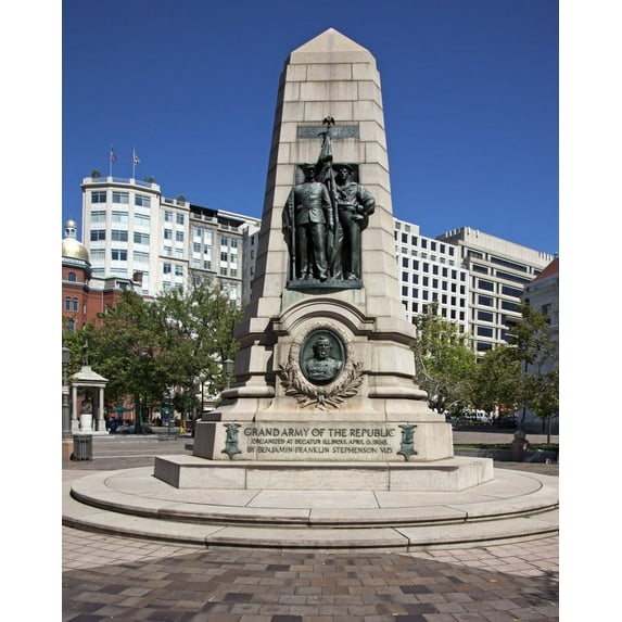 Print: Grand Army Sculpture, 7th St. And Pennsylvania Ave., NW