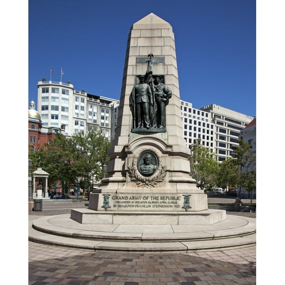 Print: Grand Army Sculpture, 7th St. And Pennsylvania Ave., NW