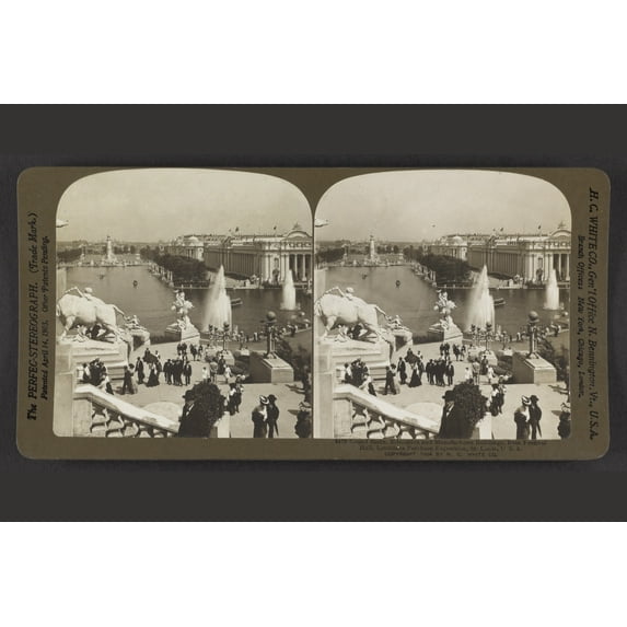 Print: Grand Basin, Education And Manufactures Buildings, From Festival