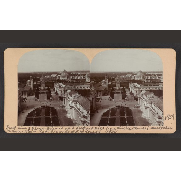 Print: Grand View Of Plaza Orleans And Festival Hill From Wireless Tower