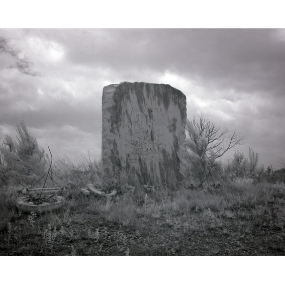 Print: Grave Stone For James Sauter Monroe County, Alabama, 2010