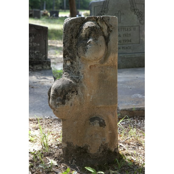 Print: Gravestones At The Cemetery, Mt. Nebo, Alabama, 2010