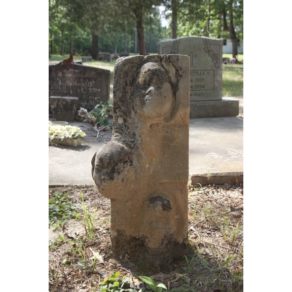 Print: Gravestones At The Cemetery, Mt. Nebo, Alabama, 2010