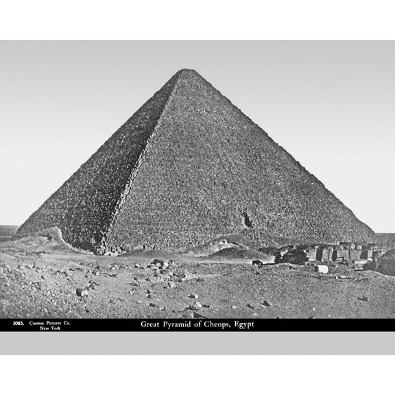 Print: Great Pyramid Of Cheops, Egypt, circa 1890